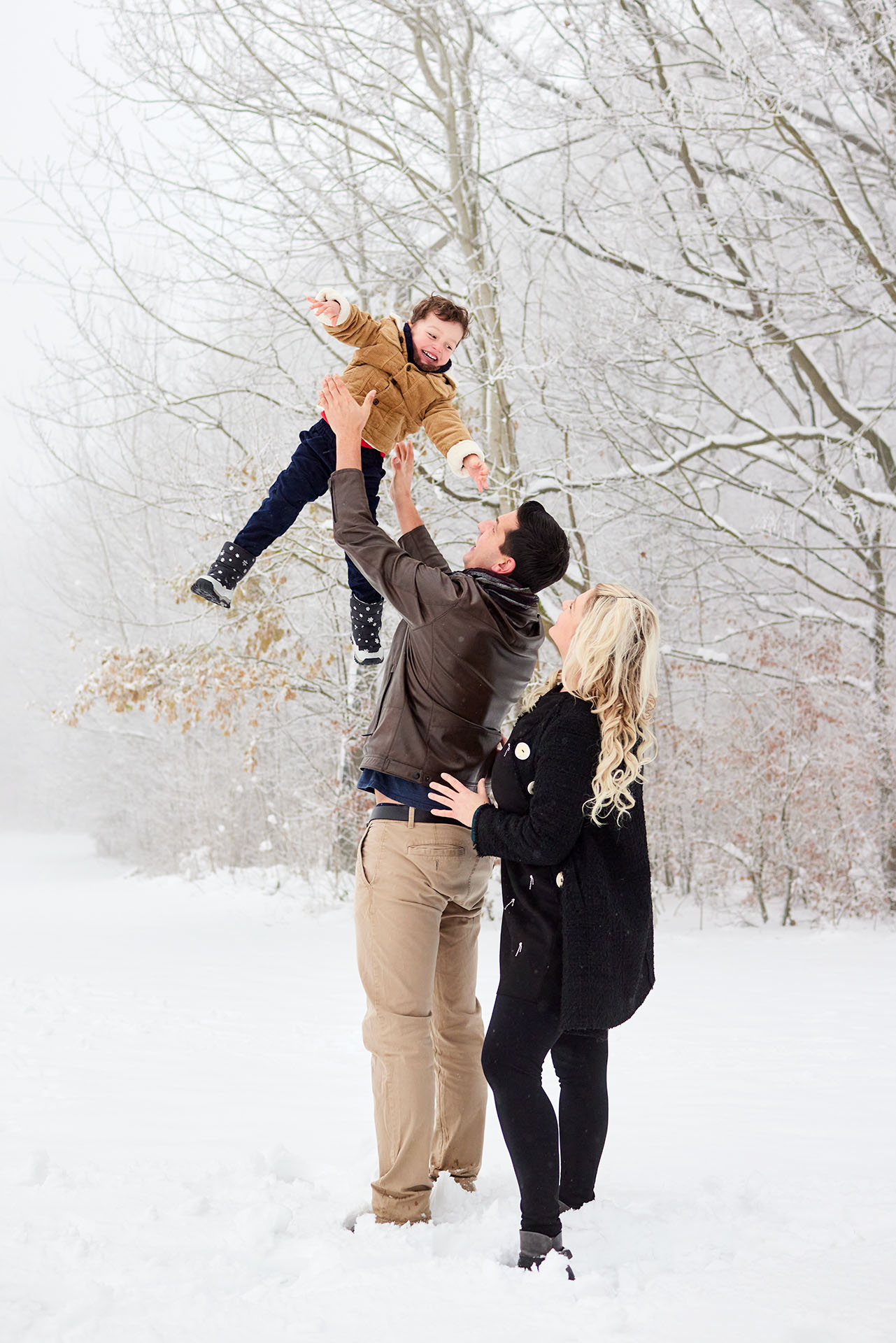 lustiges Bilde im Schnee